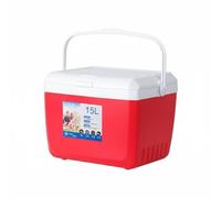 FewNvWa Portable Borsa Termica Rigida con Interno in PVC Alimentare Struttura Robusta Doppia Funzione Indicato per Campeggio Viaggi Auto Conservazione Spesa Giornate All’aperto, Rosso, 15L