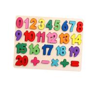FewNvWa Puzzle Legno Bambini Giochi Tabellone Abbinamento Lettere Numeri Incastro Apprendimento Sviluppo Manualità Adatto Bambini Scuola Infanzia R, da 1 a 20 Numeri