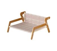 FewNvWa Sdraio per Gatti Divano per Gattini Lettino Confortevole Poltrona Graffiatoio Realizzato in Legno Robusto Adatto Come Ai Mobili di Casa, Tappetino Estivo