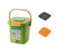 FewNvWa Secchio per Compost con Manico per Uso Esterno in Giardino O Cortile, 15 Litri