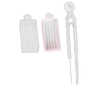 FewNvWa Set di 3 Vassoi per La Raccolta E La Conservazione Delle Perline, Set di Accessori per La Creazione di Gioielli Fai Da Te, in PP, Chiaro