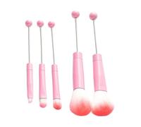 FewNvWa Set di 5 Pennelli per Il Trucco Occhi, Strumento per Il Trucco Fai Da Te, Pennelli Professionali Comodi, per Adulti, Ideali per La Fidanzata, Rosa