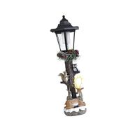 FewNvWa Statua di Animale Lampada da Giardino Ornamento Luminoso Scultura in Resina Che Emette Una Luce Calda E Soffusa di Notte Adatta per L'Ambiente del Pat, Cervo E Coniglio