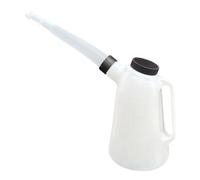 FewNvWa Tanica per Olio con Beccuccio Lungo, Contenitore con Manico, a Prova di Perdite, Robusta, Versatile, Misurino per Olio con Coperchio per Auto E, 3l