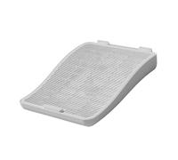 FewNvWa Tappetino per Lettiera per Gatti a Doppio Strato con Base Antiscivolo E Canale Inclinato. Cattura Efficiente della Sabbia. Materiale PP Resistente. Mo, Bianco