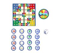 FewNvWa Tappeto Gioco Del Ludo Tappeto Da Gioco Interattivo Scacchiere Volanti in Cotone Dado Accessori Inclusi Adatto a Giochi Al Chiuso Apprendimento, come descritto, 90x90x0.3cm