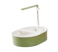 FewNvWa Vasca per Uccelli Automatica con Circolazione dell'Acqua, Spaziosa, per Uso Interno, con Acqua, Vasca per Pappagalli Regolabile, Ugello Verde