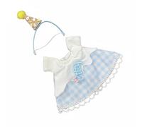 FewNvWa Vestito Bambola Set Abbigliamento Accessori Bambole Design Vari Materiali Resistenti Cuciture Artistiche Facile da Indossare Adatto Gioco Creativo, Abito Gelato Celeste