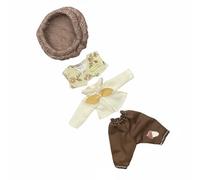 FewNvWa Vestito Bambola Set Abbigliamento Accessori Bambole Design Vari Materiali Resistenti Cuciture Artistiche Facile da Indossare Adatto Gioco Creativo, Set Pantaloni Kaki Scuro