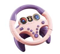 FewNvWa Volante Giocattolo Portatile per Bambini E Bambine, con Ventosa E Cinturino, Ideale per Il Gioco di Ruolo, Grande Base Rosa, Taglia unica bambino