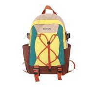 FewNvWa Zaino Escursionismo Outdoor Leggero Nylon Impermeabile con Spallacci Regolabili Dal Design Moderno Adatto a Trekking Viaggi Escursioni Avventure Donne, Marrone