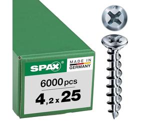 FEX-KS, 4,2 x 25 mm, 6000 pezzi, filettatura speciale, testa svasata, impronta a croce H2, punta autofilettante per metallo, WIROX, controllata a macchina, 1411010400258K1