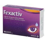 FEXALLEGRA FEXACTIV 10 monodosi collirio 0,5 ml 0,3 mg/ml + 0,5 mg/ml