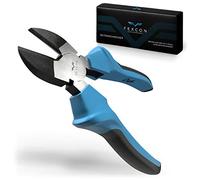 FEXCON Tronchese laterale grande per cavi elettrici, 163 mm | Pinza per fili in acciaio temprato 60# CR-V | Pinza da taglio robusta TPG | Forbici professionali per fili | Tagliacavi