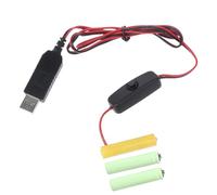 FEYLIE - Eliminatori batteria AAA da 4,5 V, rimozione batteria AAA, adattatore di alimentazione, 4,5 V, sostituisce 3 batterie AAA a adattatore di rete per luci LED di Natale