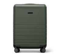 FEYNSINN Ryker Hybrid - Valigetta rigida per bagaglio a mano, con scomparto frontale, in vero policarbonato, 55 x 40 x 20 cm, 4 ruote, verde oliva scuro, Essential, valigetta