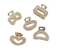 FEYONA Clip for Artigli for Capelli, Accessori for Lo Styling dei Capelli, forcina for Temperamento, Clip in Lega sul Retro della Clip for Capelli Accessori for Capelli a forcina Set Femminile