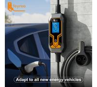 Feyree 11KW Type2 Cavo 16A 3 fasi EV Caricatore portatile 32A 7KW EVSE Scatola di ricarica 5M Cavo CEE Spina maschio per caricabatteria per auto elettrica 7KW 32A 1Phase