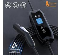 Feyree EV Caricabatterie portatile da 3,5 kW TS-NACS Spina per caricabatterie Schermo LCD da 1,8" con set di temporizzazione della stazione di ricarica per auto Tesla