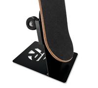 FEYRUN Supporto da pavimento portatile per skateboard, con doppia visualizzazione e visualizzazione per skateboard (nero)