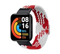 Feysentoe Cinturino per XiaoMi Redmi watch 2/Mi Watch 2 lite Cinturino di Ricambio(rosso e bianco)
