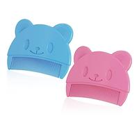 Fezf 2PCS Pettine per Neonati, Pettine per Bambini, Pettin, Pettine di Cura Quotidiana,mantenere pulito e ordinato