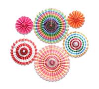 Fezf Lanterna di Carta, 6 Pezzi di Taglio di Decorazione della Festa di Compleanno Ventagli di Carta e Nido d'Ape Decorativi Palle di Carta Kit per Il Compleanno Matrimonio Baby Shower Decorazioni