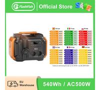 FF Flashfish 500W Peak 1000W Centrale elettrica portatile 540Wh Generatore solare AC Power Bank 120W DC per interruzione di corrente Emergenza domestica
