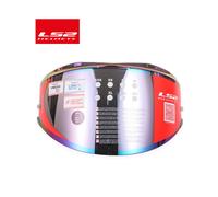 (FF399 arcobaleno) Visiera per casco LS2 Valiant arcobaleno con lente fumÃ© color argento solo per LS2