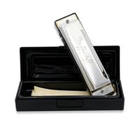 ffalstaff FHR-10 Armonica Diatonica a Bocca 10 Voci in Do (C) - Piastre in Rame e Ance in Ottone, Copertura in Metallo, Custodia Rigida Inclusa (FHR-10)