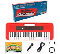 ffalstaff Mini Tastiera Elettronica 37 tasti, 4 suoni, 4 ritmi (per uso ludico)