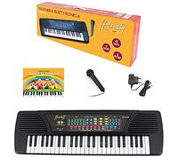 ffalstaff Tastiera Elettronica 49 Tasti (SMART-49) per uso Ludico "Italian Design" - Microfono, Alimentatore di rete e E-book "Suona la Tastiera" inclusi (KIT-SMART49)