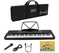 ffalstaff Tastiera Elettronica 61 Tasti Ricaricabile per uso Scolastico con Bors