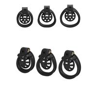 FFBHBLD Set di Gabbie di Castità in Resina 3D, Cintura di Castità Extra Piccola con Dilatatore Uretrale, Gabbia per Il Pene, Bondage Gay, Sex Toy Maschile,Metallschlauch- Positive
