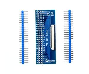FFC FPC 50 pin passo 0,5 mm a DIP 2,4 mm PCB Converter Board coppia estendere adattatore contatto inferiore FFC/FPC scheda adattatore (50 pin)