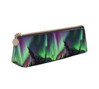 FFCVZAA Astuccio per matite con stampa con luci del nord e scritta "Northern Lights", ideale per scuola, università, ufficio, ragazzi e ragazze