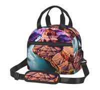 FFCVZAA Beauty Grand Canyon Print Versatile Storage Comoda Borsa termica per il pranzo riutilizzabile per adulti studenti