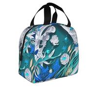FFCVZAA Blue Fly Libellula Stampa Isolato Lunch Box Pasti Snack Bevande Scuola Attività All'aperto Commutes Quotidiano