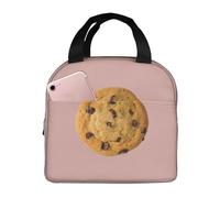 FFCVZAA Borsa termica per il pranzo con stampa di biscotti al cioccolato, impermeabile, facile da pulire, per studenti, pasti, bevande, snack