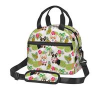 FFCVZAA Corgi Hawaiian Tropical Summer Ananas Print Versatile Storage Comodo Trasporto Isolato Lunch Bag Riutilizzabile Adulti Studenti