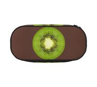 FFCVZAA Kiwi Slice - Astuccio per matite alla moda, da viaggio, trousse per trucchi e articoli da toeletta, Nero , Taglia unica, Organizer per borse