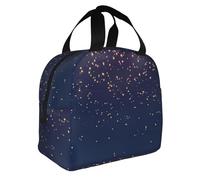 FFCVZAA Scatola termica per il pranzo, con stampa blu navy cielo e stelle, pasti, snack, bevande, scuola, attività all'aperto, pendolari quotidiani