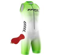 FFFF & OLFEH Tuta da Triathlon a Maniche Corte da Uomo,2025 Trisuit a Maniche Corte Traspirante Asciugatura Rapida per Nuoto Ciclismo e Corsa (P9,XL)