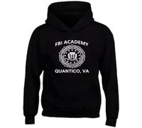 fffresttv FBI Academy Quantico VA Men's Black Hoodie Sweatshirt Size S-3XL Black S
