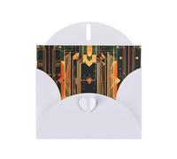 FFGhjk Biglietto di auguri bianco stampato con circuito simmetrico (con busta), 15,2 x 10,2 cm, perfetto per Ringraziamento, compleanni, matrimoni, feste di vacanza