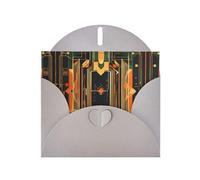 FFGhjk Biglietto di auguri grigio stampato con circuito simmetrico (con busta), 15,2 x 10,2 cm, perfetto per Ringraziamento, compleanni, matrimoni, feste di vacanza