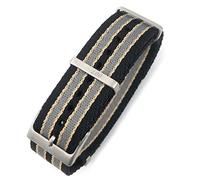 FFHAO 20 mm 21 mm Cinturino in nylon Nato Speciale per orologio Omega Seamaster 007 Comandante James Bond, cinturino in morbido tessuto di tela, 21mm, Agata