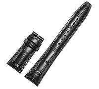 FFHAO Cinturino di ricambio in pelle compatibile con IWC Classic Alligator Texture 20mm 21mm 22mm per IWC Big PILOT Spitfire GUN IW5009 IW3777 Rivetti Cinturino in pelle bovina, 21mm, agata