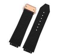 FFHAO Per Hublot Big Bang Nero Blu Bianco Cinturino In Gomma di Silicone Con Gli Uomini Farfalla Fibbia Cinturino Accessori 26 * 19mm, 25.19mm, agata