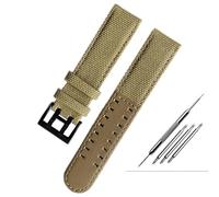 FFHAO Tela Fondo In Pelle Watc Per Hamilton Khaki Field Watch H68201993 H7060596 Cinturino Orologio Cinturino 20mm 22mm Fibbia, 22mm, agata